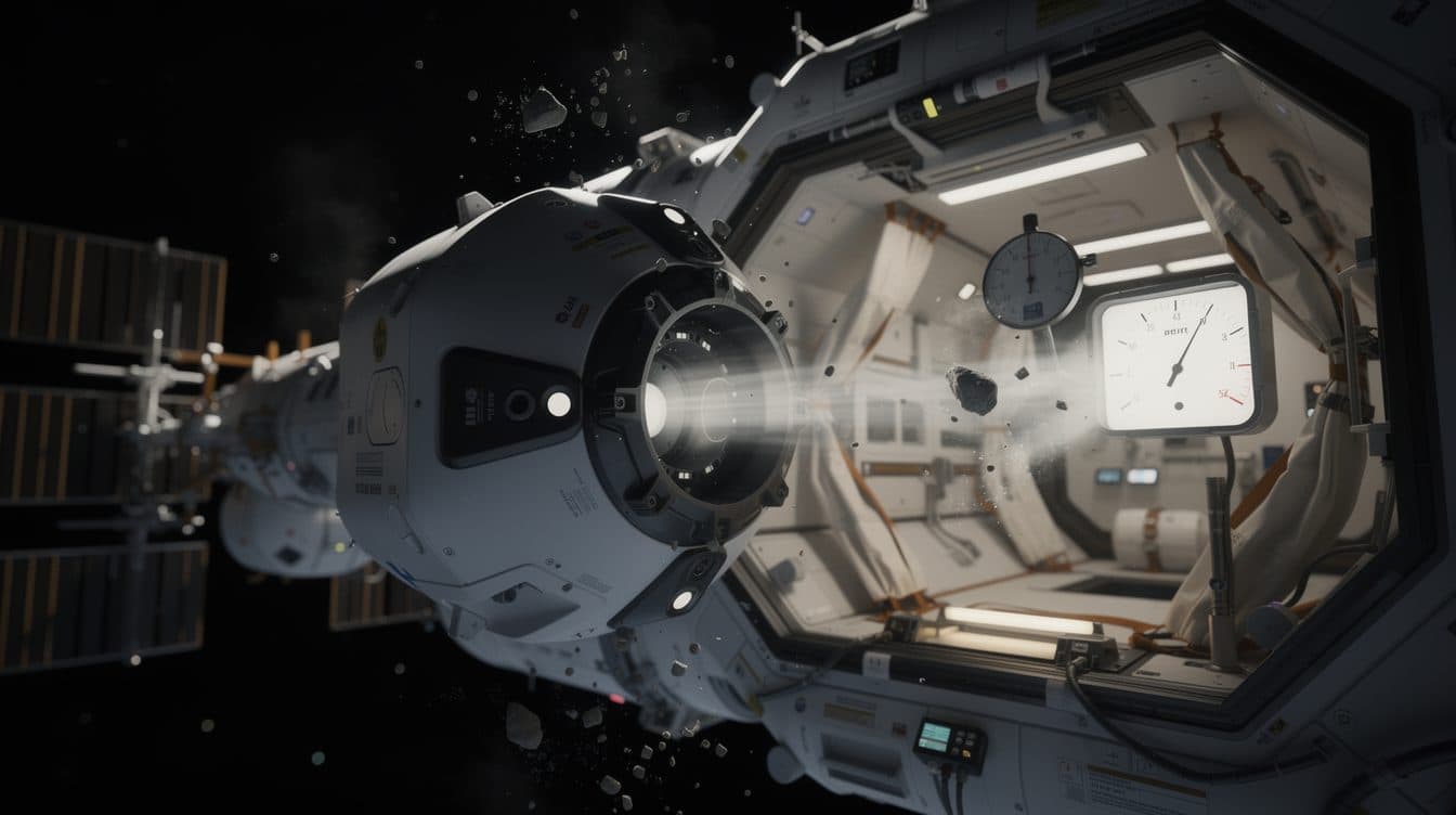 Luftlecks auf der ISS: Astronauten suchen kurzzeitig Schutz im Crew Dragon