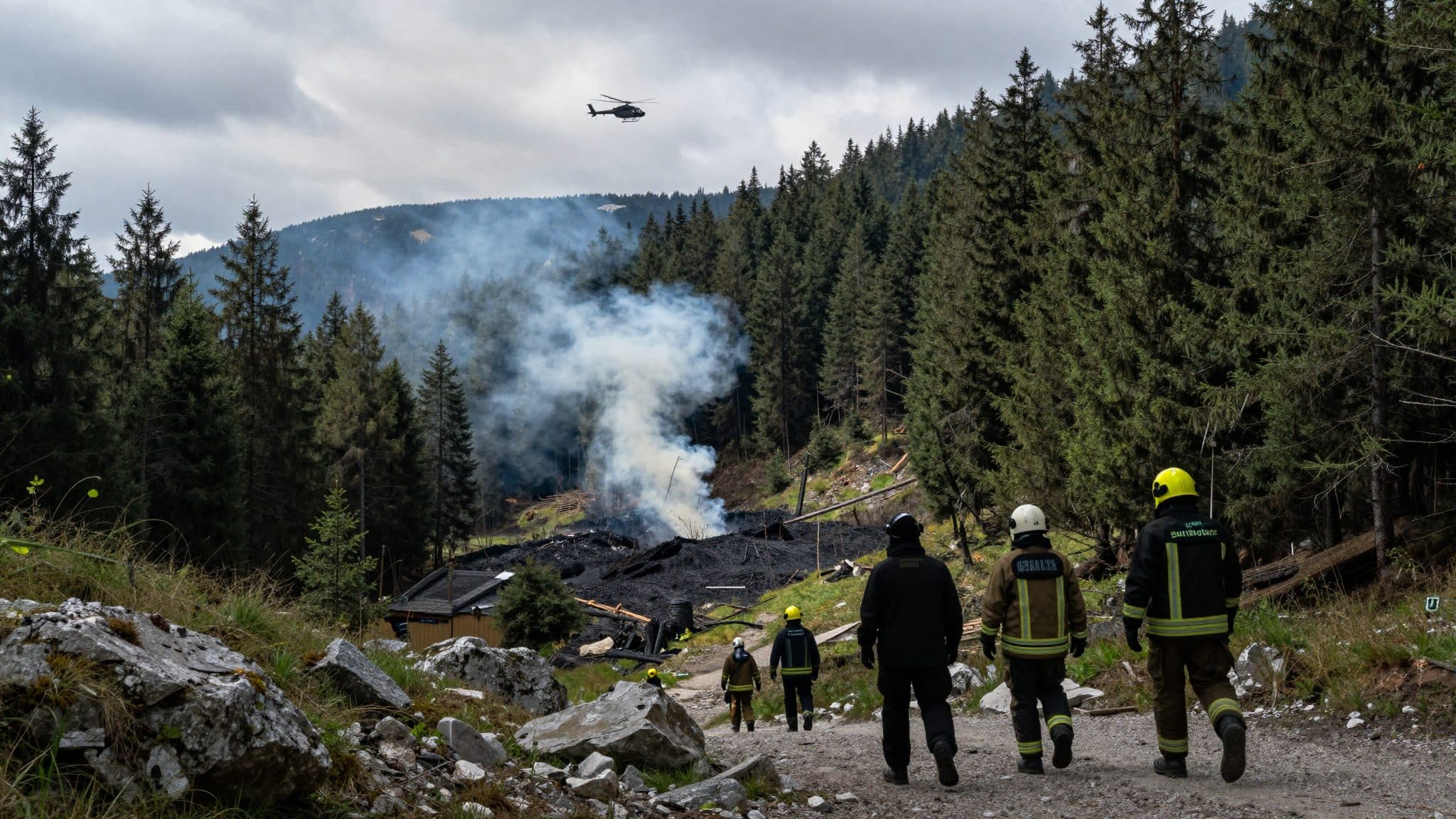 Blitzeinschlag vermutlich Ursache für Waldbrand im Bezirk Villach