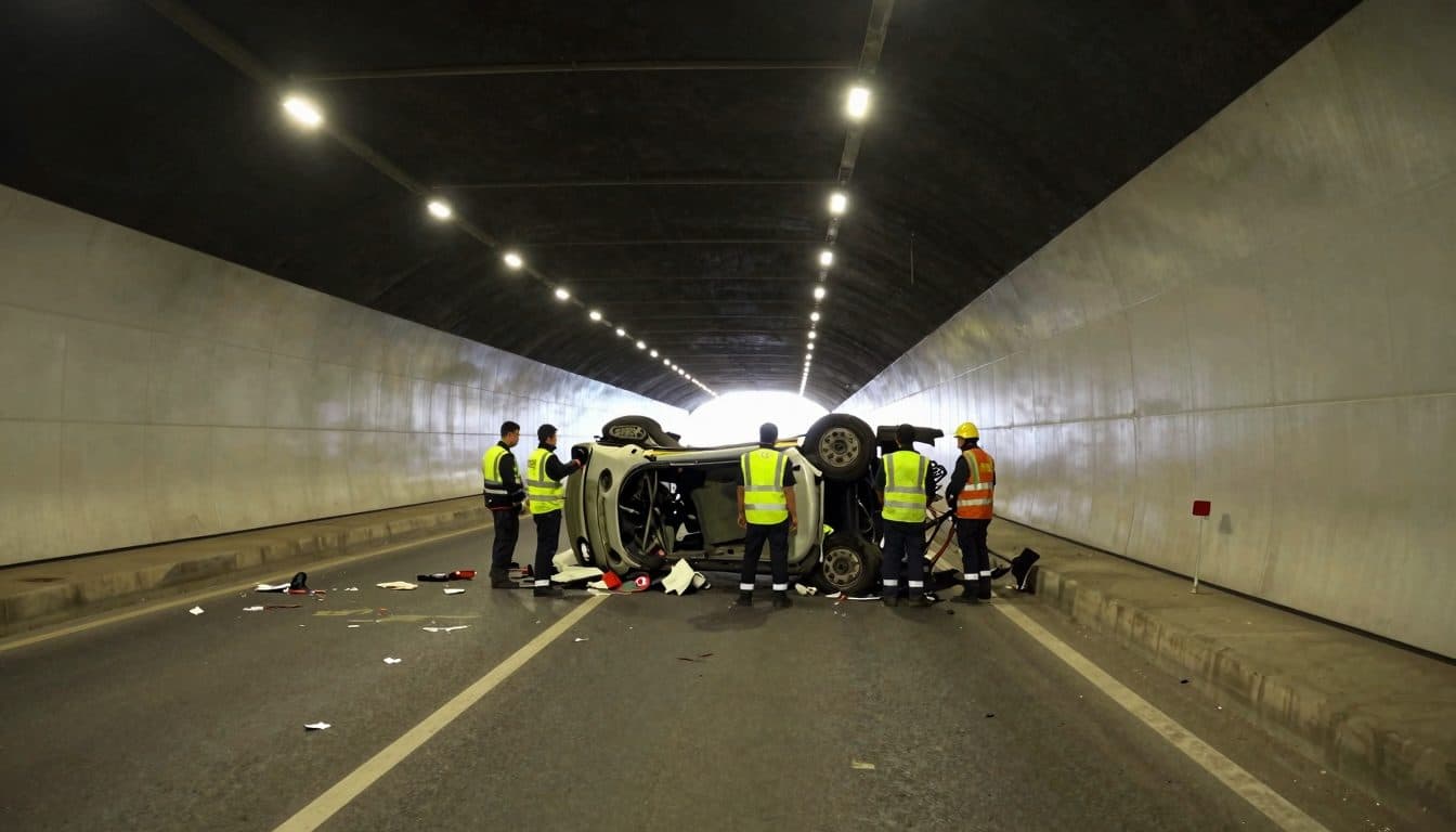 Drogenfahrt im Pfändertunnel: Fünf Verletzte nach Auffahrunfall einer Familie