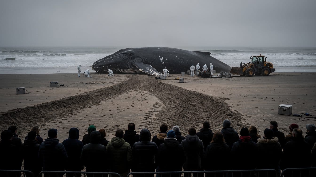 Obduktion von Wal Timmy auf der dänischen Insel Anholt beginnt am Nachmittag