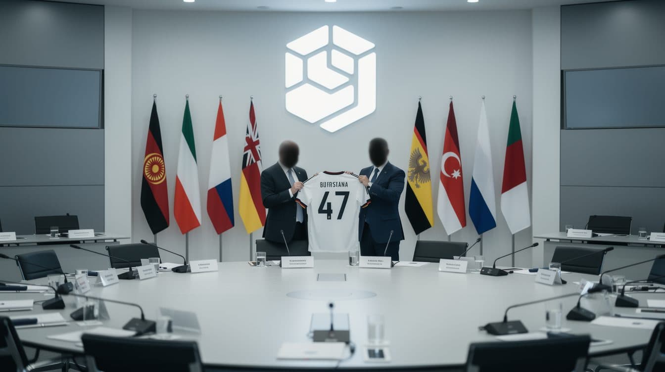 Merz überreicht Trump vor G7-Sitzung Trikot der deutschen Fußballnationalmannschaft