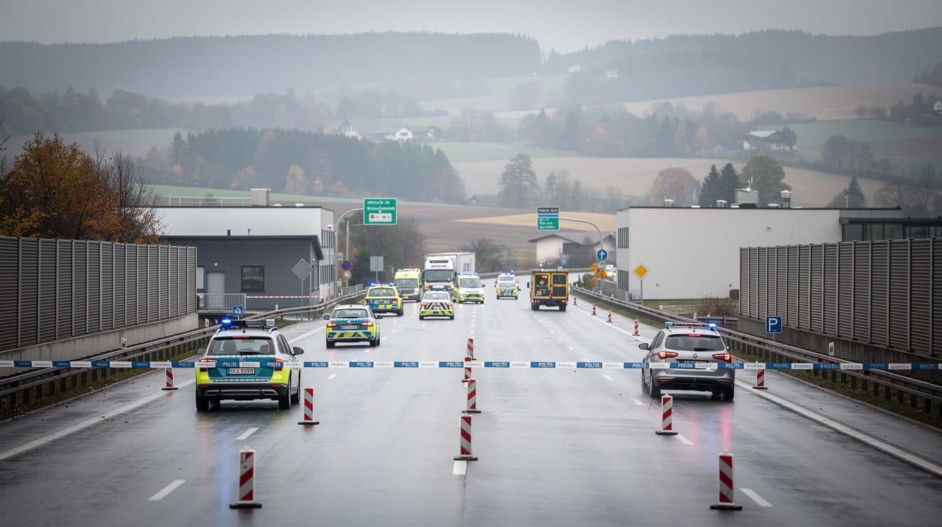Dreiköpfige Familie stirbt bei Frontalzusammenstoß auf Bundesstraße 12 in Oberbayern