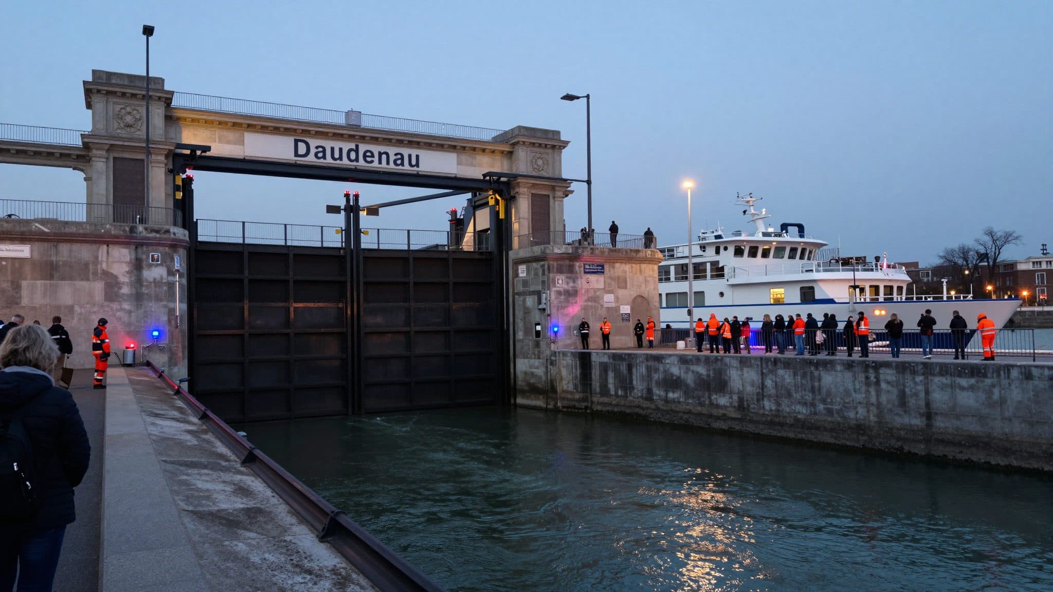 Flusskreuzfahrtschiff rammt Schleuse Freudenau in Wien – 14 Leichtverletzte