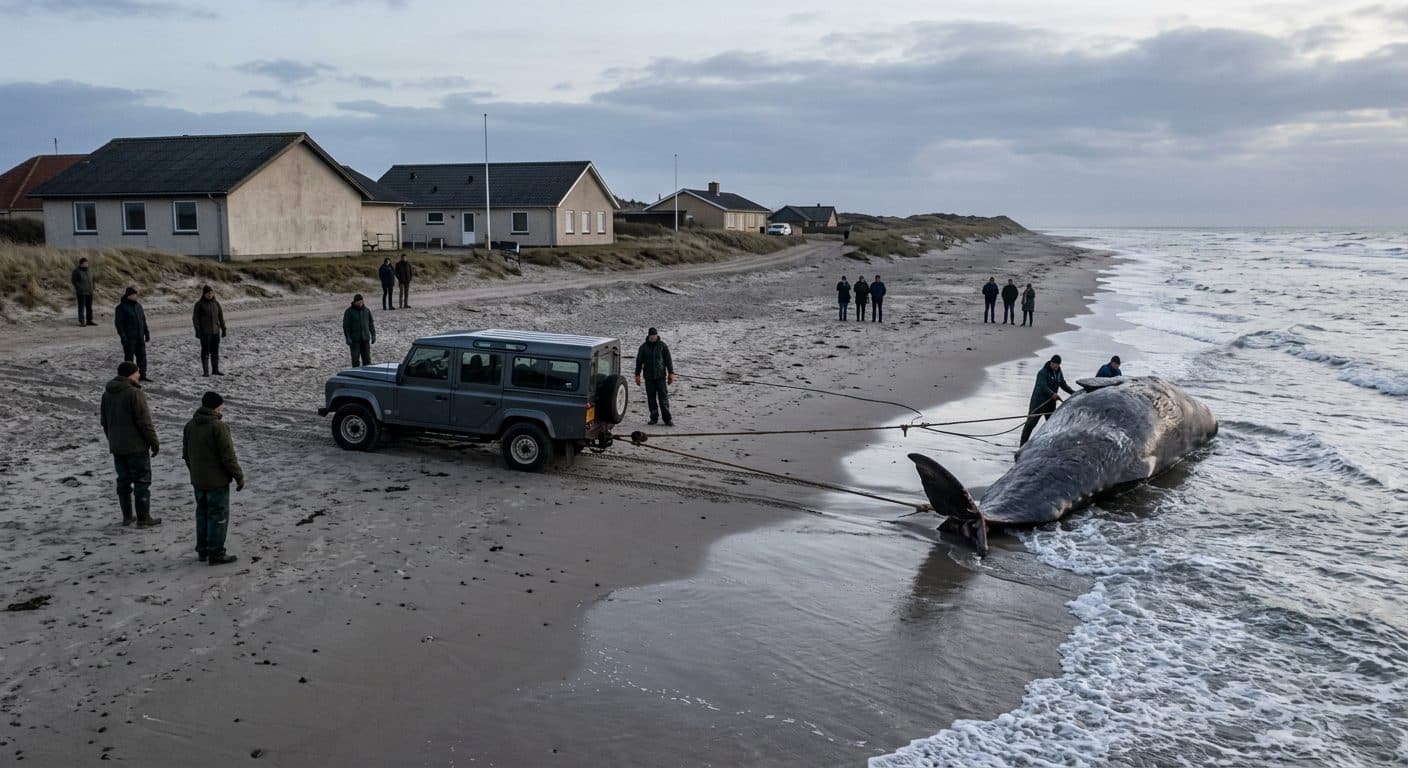 Kadaver vor dänischer Insel: Bergung von Buckelwal in Dänemark gestartet