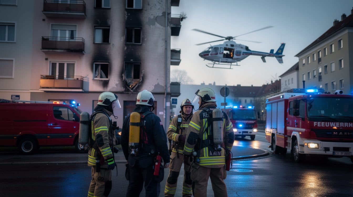 Zwei Kinder nach Wohnungsbrand in Wien-Ottakring reanimiert