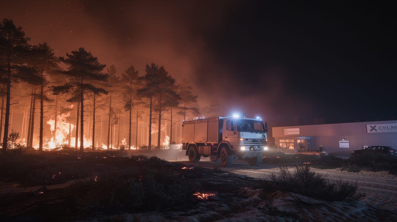 Waldbrand in der Gohrischheide breitet sich über Nacht weiter aus