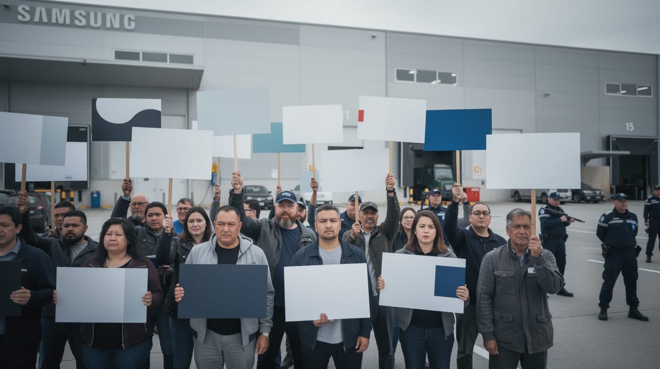 Samsung-Mitarbeiter streiken 18 Tage nach gescheiterten Bonus-Verhandlungen