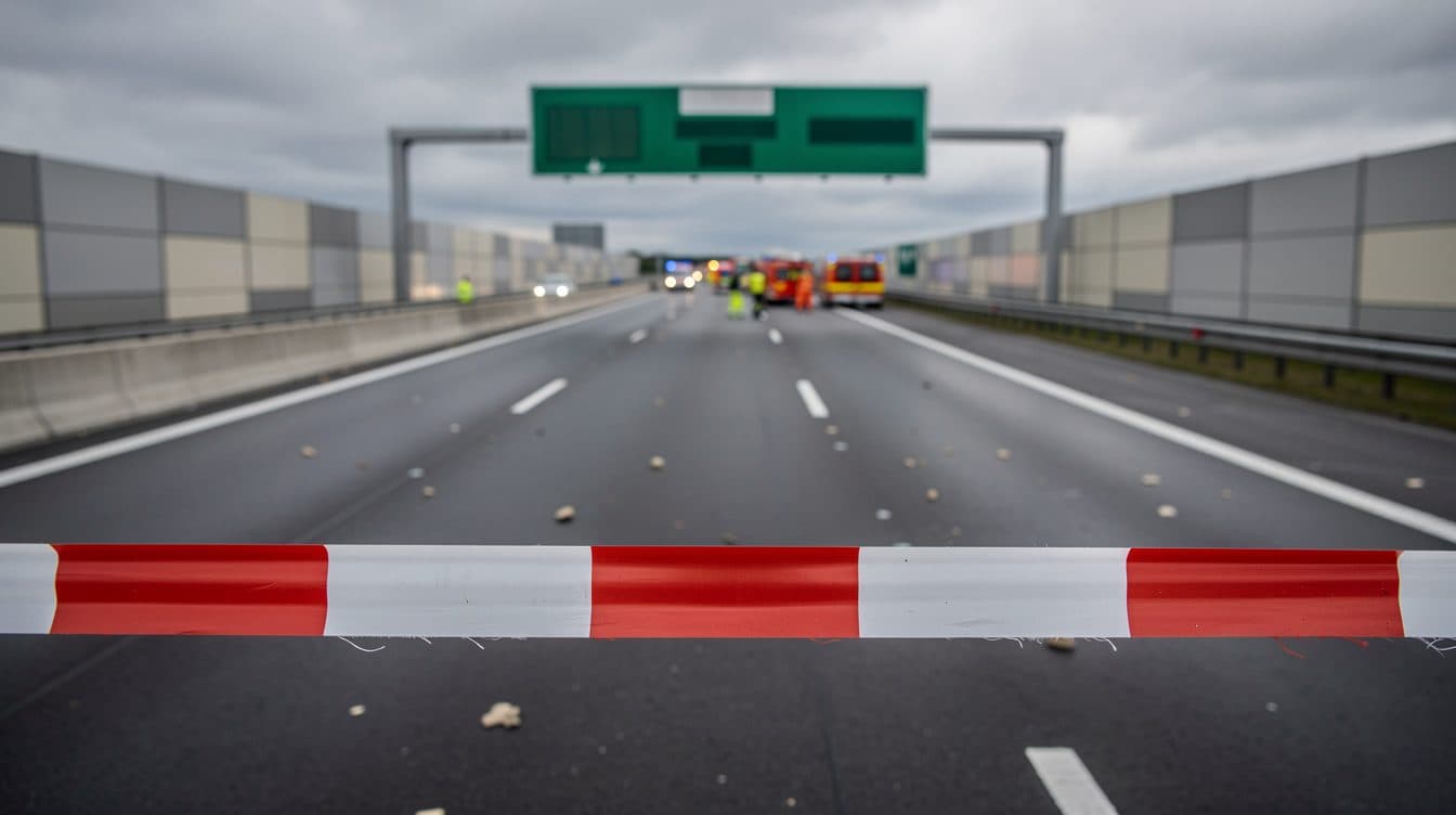 Falschfahrerin auf A14 bei Döbeln verursacht schweren Unfall – ein Toter und drei Schwerverletzte
