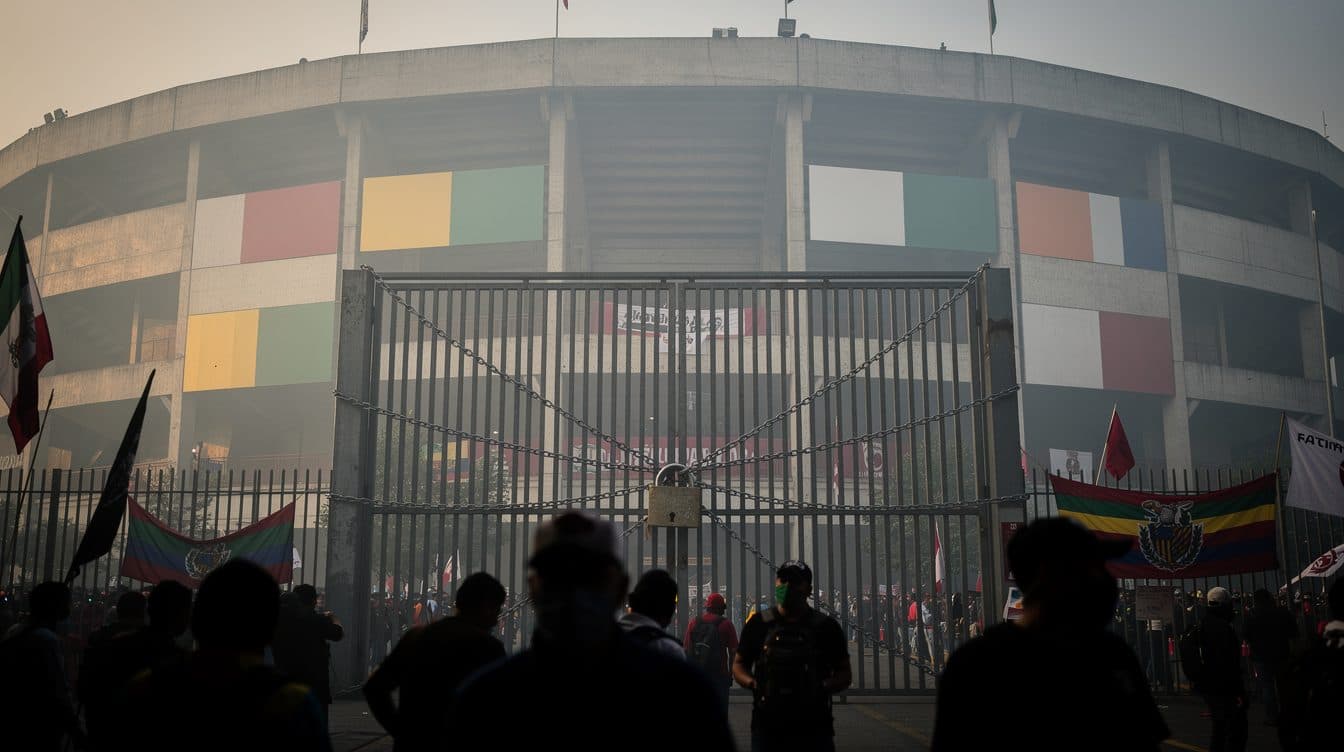 Lehrer blockieren Aztekenstadion vor WM-Eröffnung – Sheinbaum spricht von Provokation