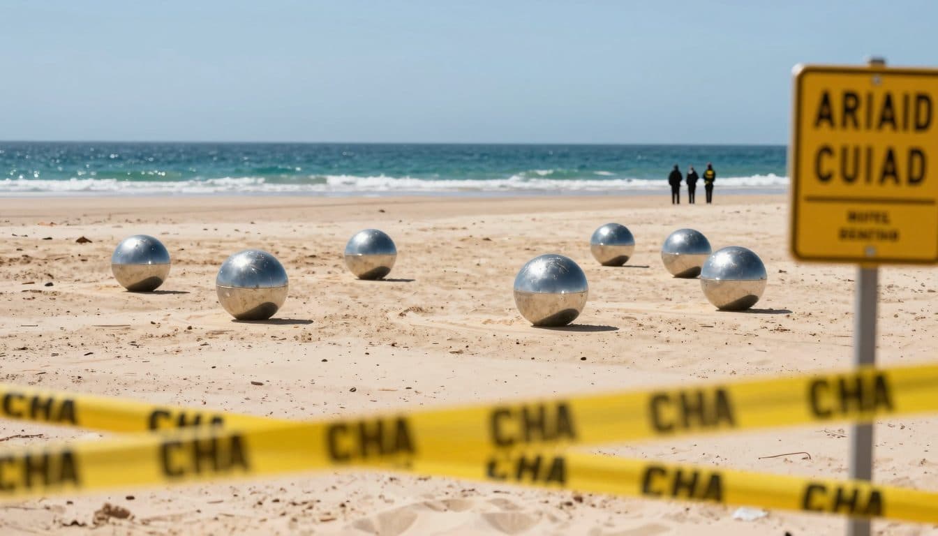 Sechs Metallkugeln an Australiens Strand angespült: Behörden vermuten Weltraumschrott