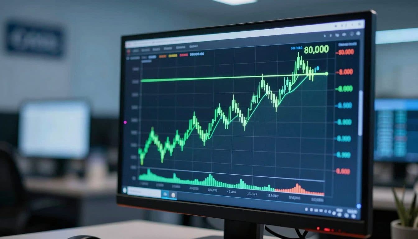 Bitcoin nähert sich der Marke von 80.000 US-Dollar