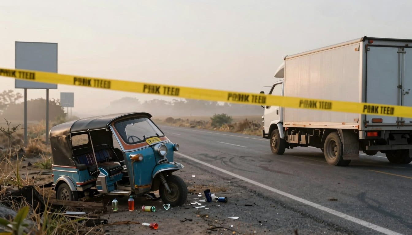 Lebensgefährliche Verletzungen bei Tuk-Tuk-Crash in Kilb – Lenker floh und war alkoholisiert