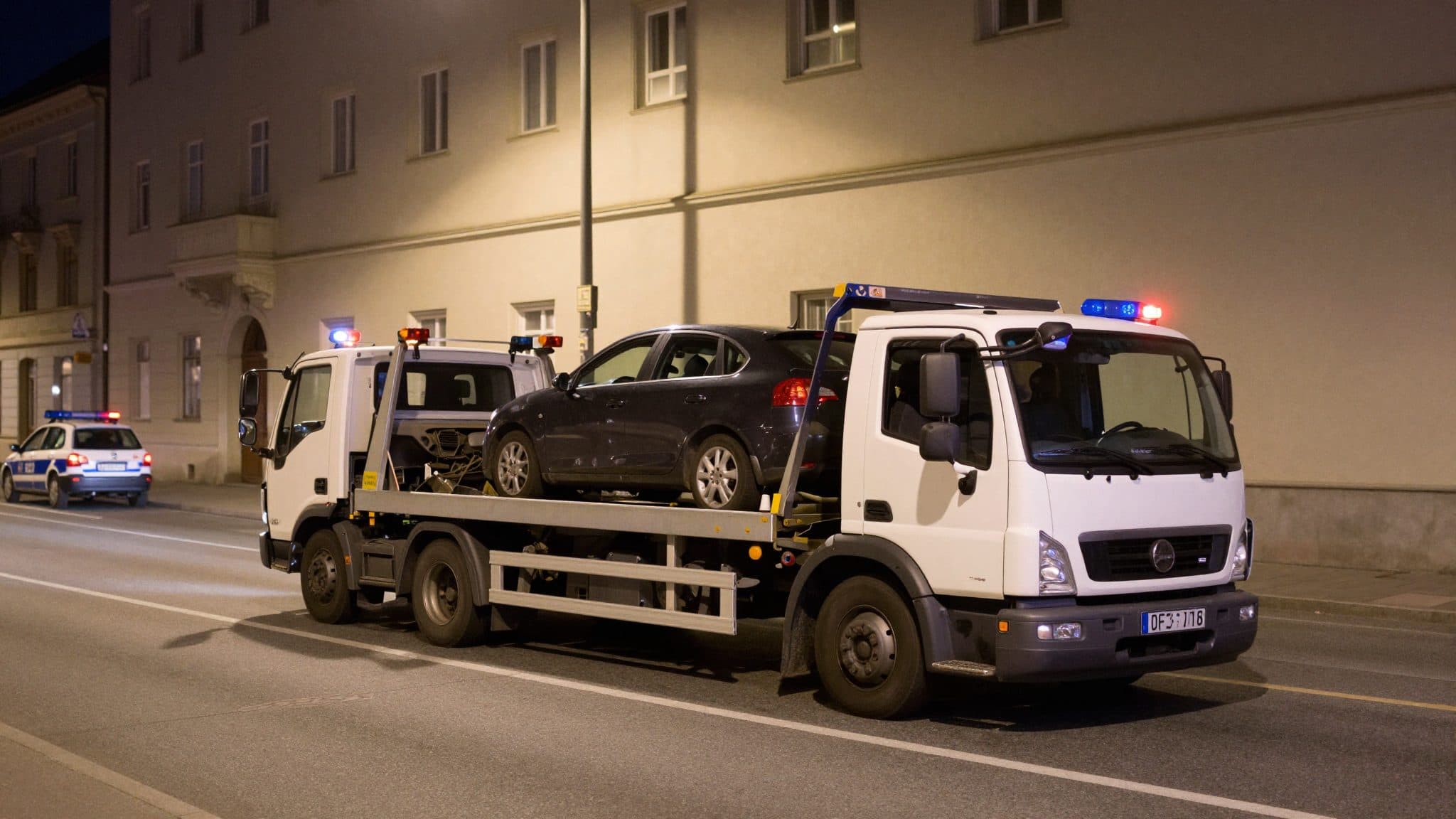 Polizei Graz zieht zwei Raser aus dem Verkehr und lässt Autos abschleppen