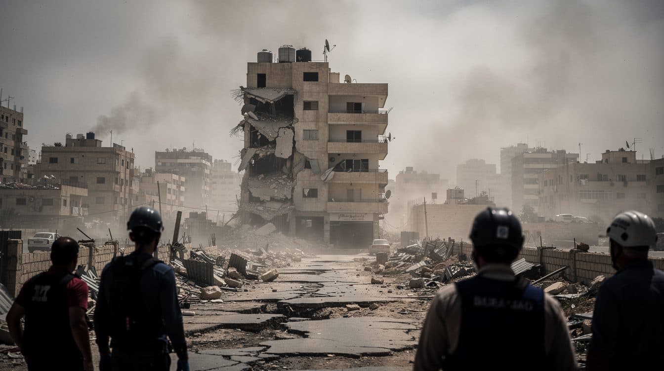 Israel fliegt nach Drohnenangriff der Hisbollah Angriffe auf Beiruter Vororte