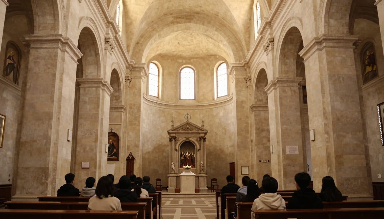 Papst Leo XIV. feiert Messe mit Jugendlichen in der Basilika von Assisi