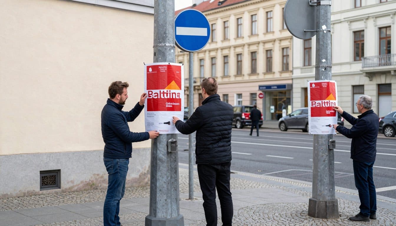 Berliner Parteien hängen Wahlplakate auf – zahlreiche Verstöße gegen Plakatierungsregeln