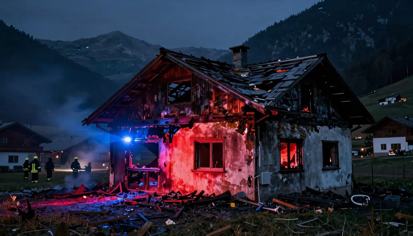 Hausbrand Wattens: Tiroler Familie entkommt