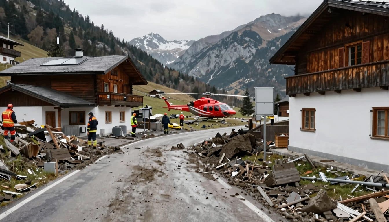 Unwetter im Kaunertal: Rund 200 Personen nach Muren per Helikopter evakuiert