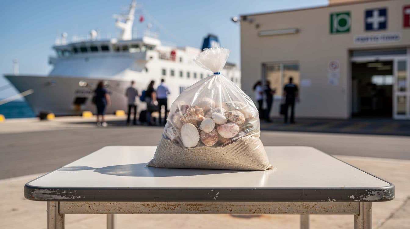 Sardinien: Touristin mit 40 Kilogramm Sand am Hafen gestoppt