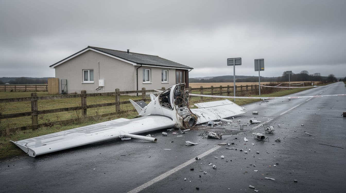 Zwischenbericht zu Ultraleichtflugzeug-Absturz in Brand: Tragfläche brach in 2.200 Metern Höhe ab
