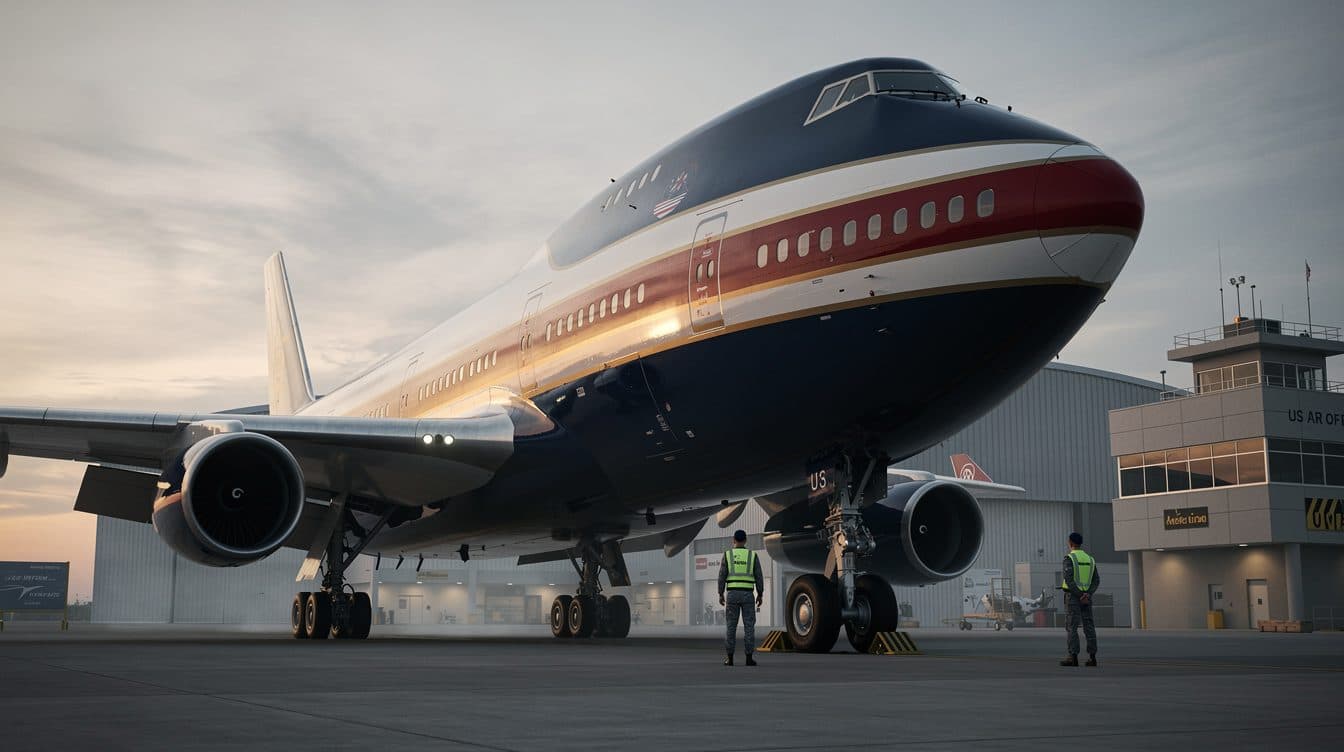 Trump stellt neue Air Force One aus Katar vor – Demokraten warnen vor Korruption