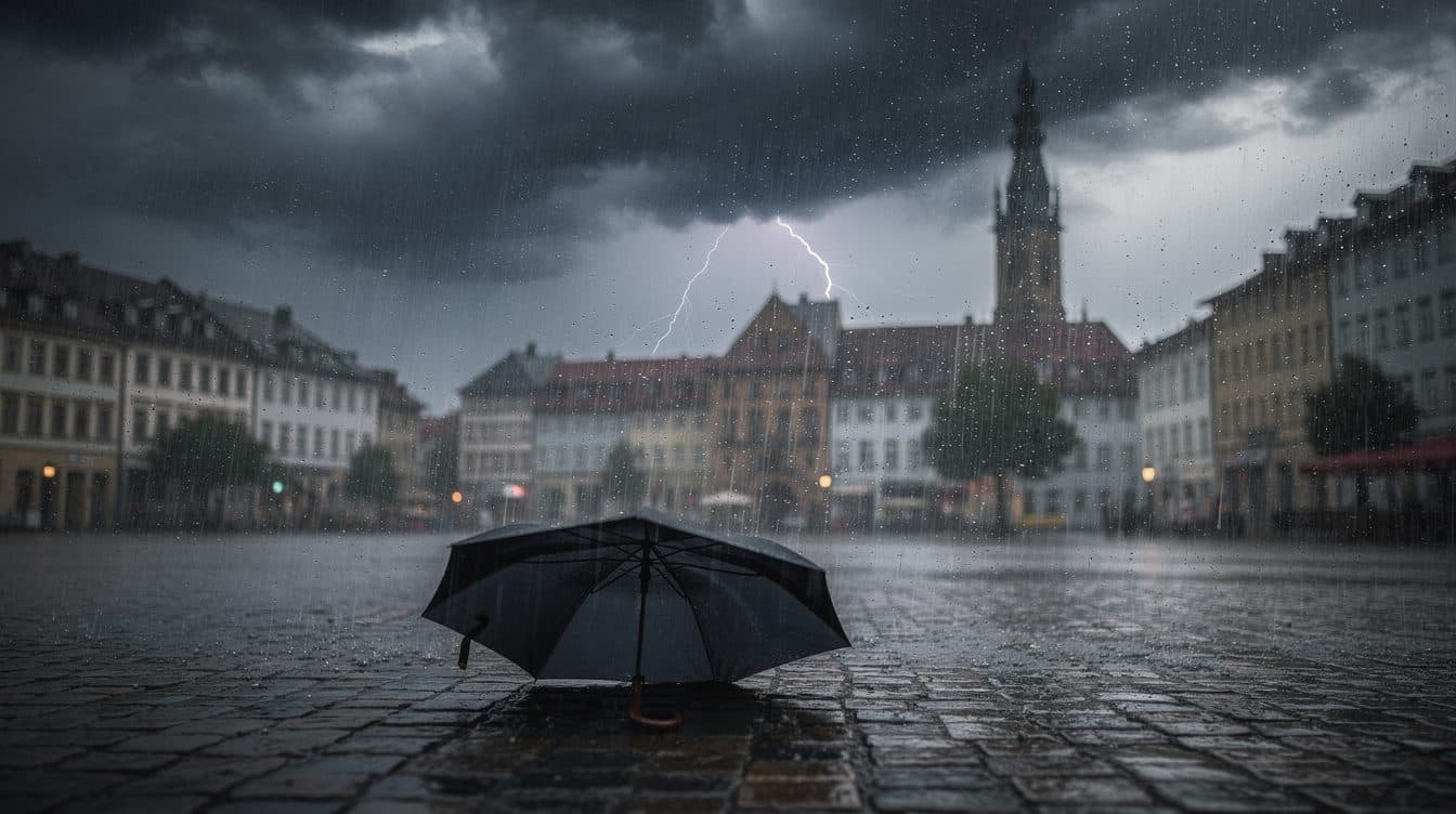 Wolken, Regen und Gewitter prägen das Wetter in der Wochenmitte