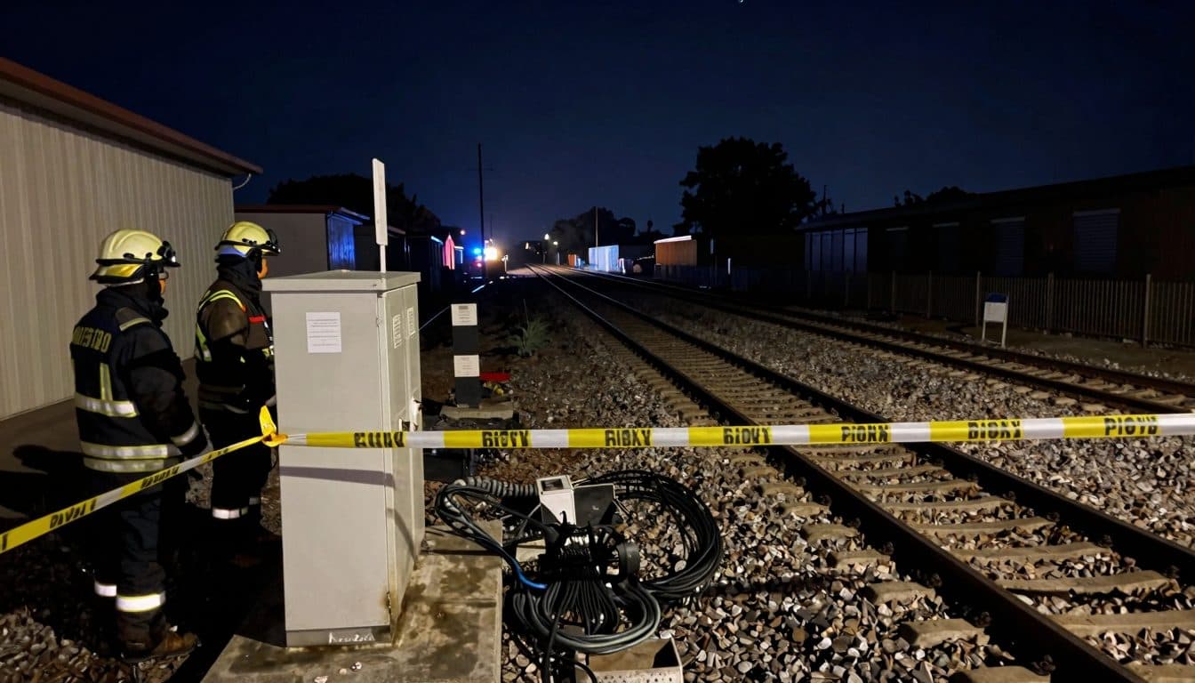 Mutmaßlicher Brandanschlag auf Bahnstrecke bei Hamburg legt Zugverkehr lahm