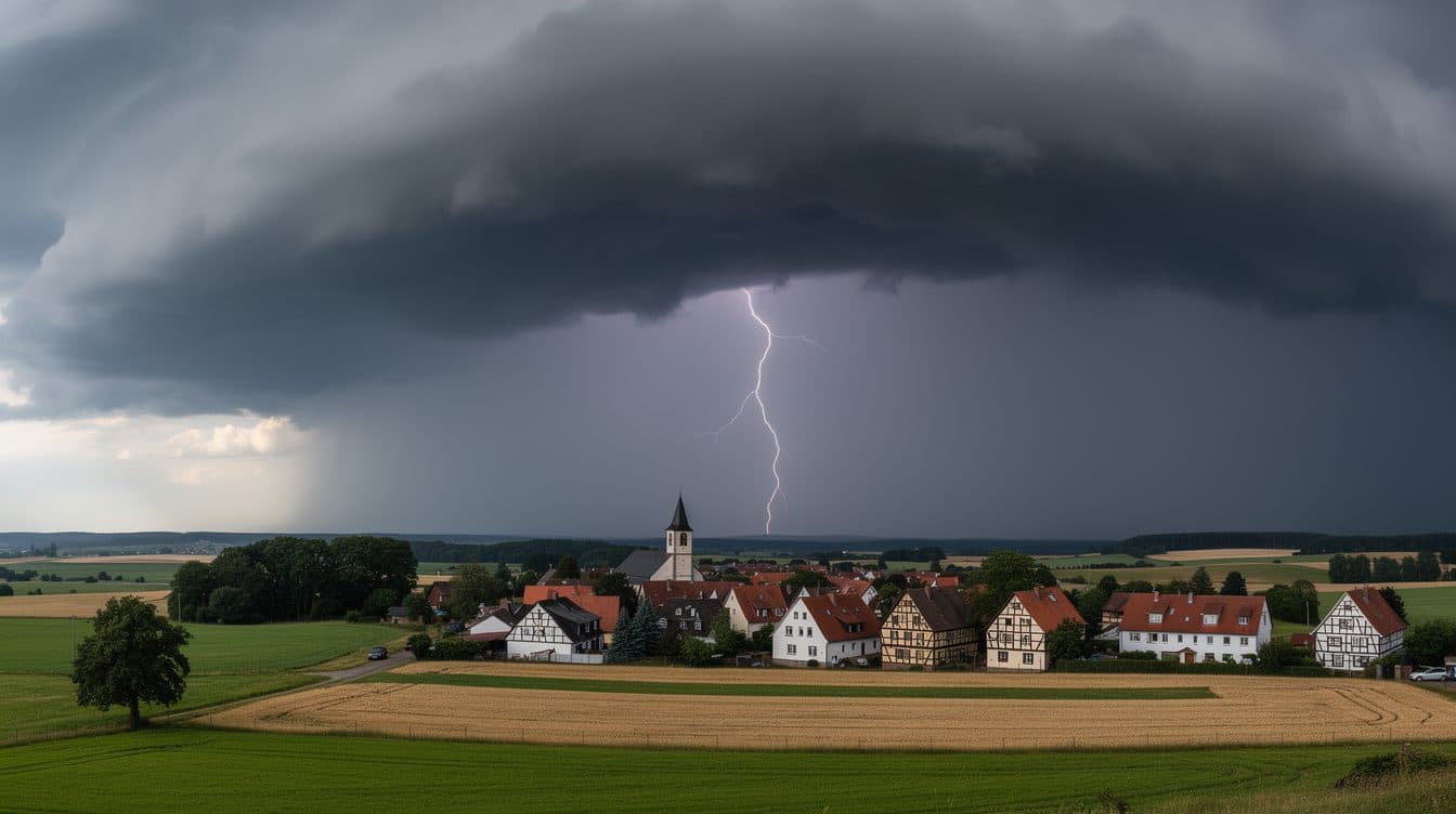 Unwettergefahr in Hessen: Gewitter, Starkregen und Hagel möglich