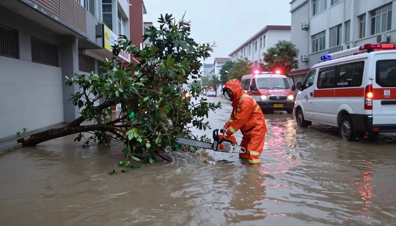 Taifun "Bavi" trifft auf Ostchina – Sturm schwächt sich ab, heftige Regenfälle dauern an