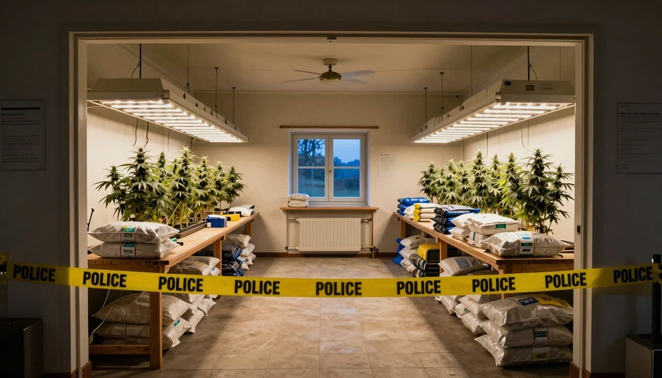 Polizei zerschlägt Drogenring in Munderfing – sechs Festnahmen und große Cannabis-Plantage entdeckt