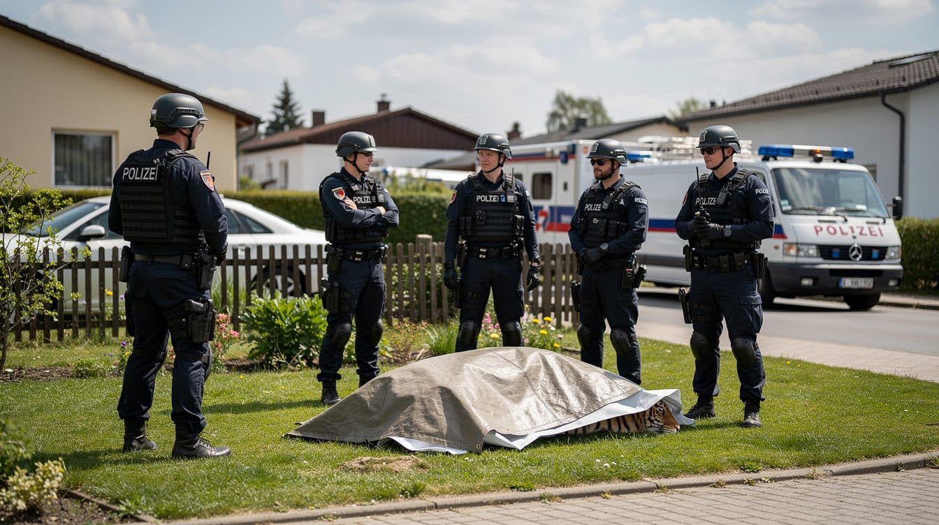 Entlaufener Tiger in Nordsachsen von Polizei erschossen