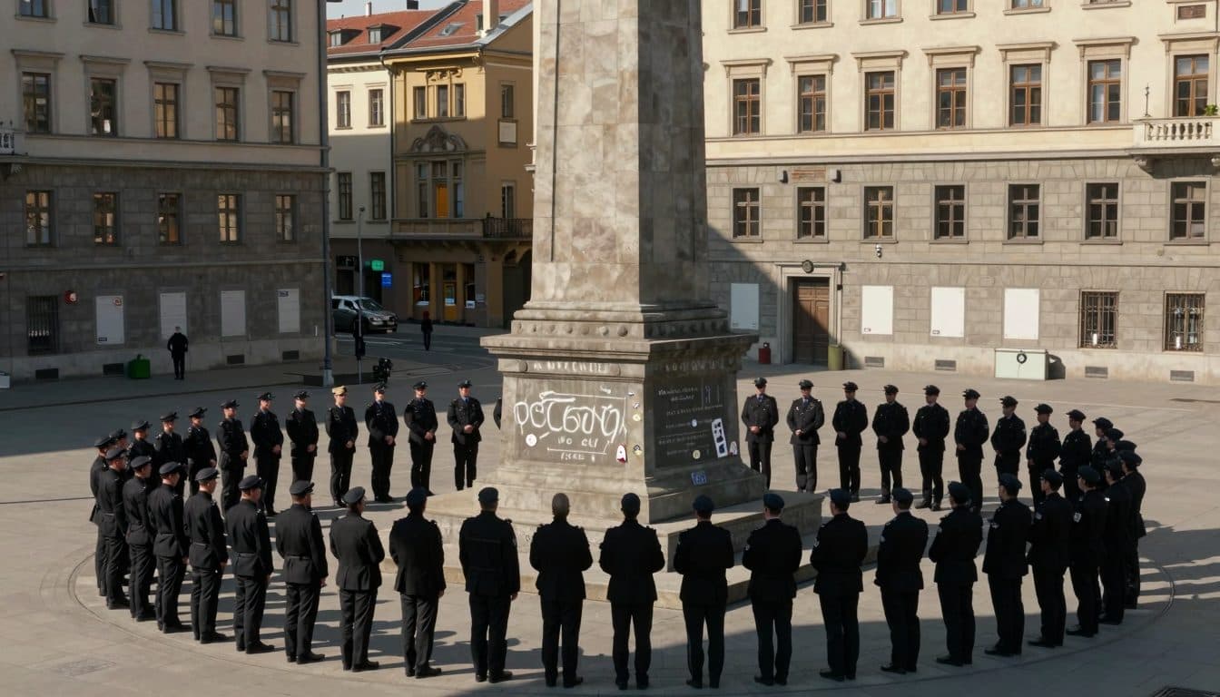 Antisemitische Angriffe bei Kunstaktion am Lueger-Denkmal in Wien – Polizei im Einsatz