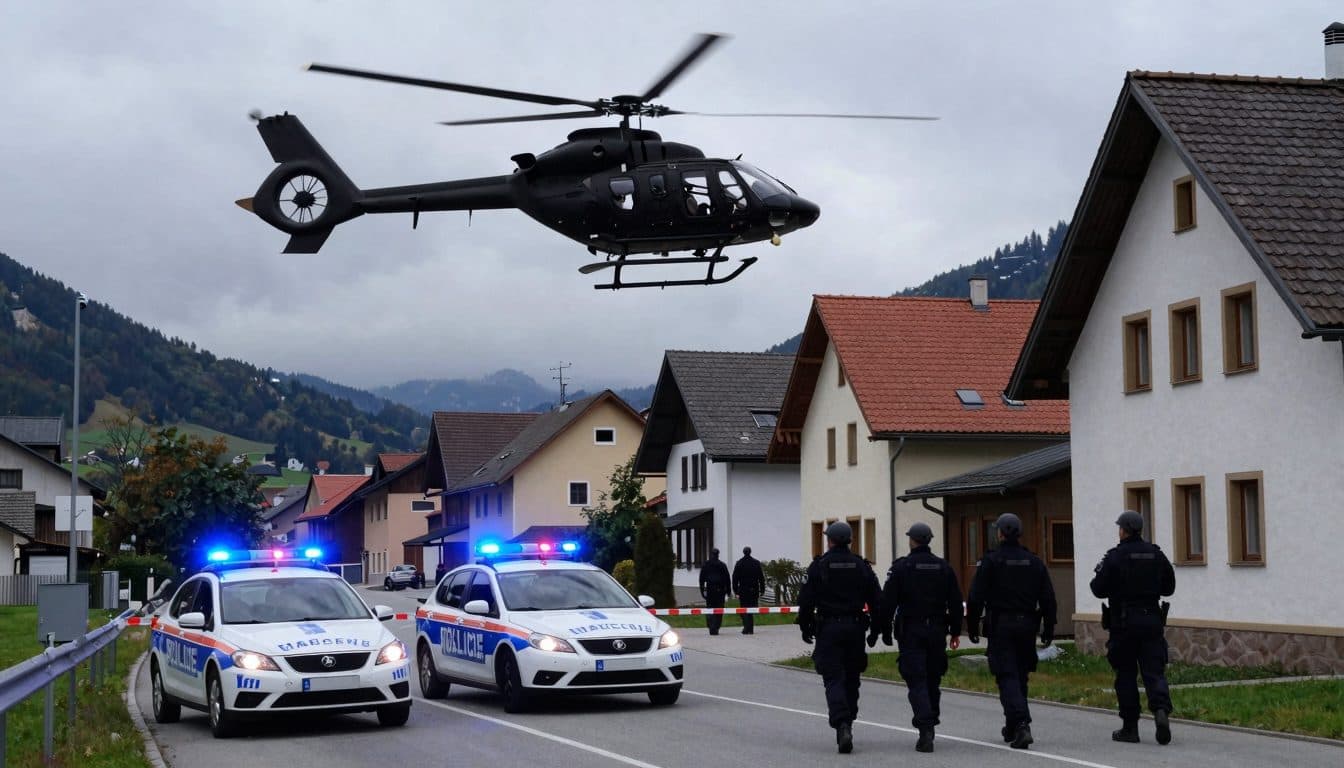 Großfahndung nach Einbruch in Waffengeschäft in Freistadt: Cobra im Einsatz