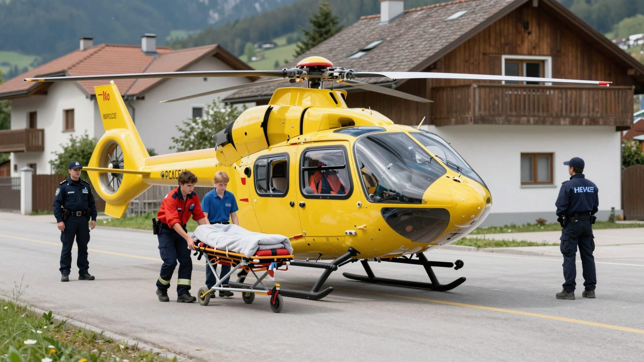 Neunjähriger in Bad Ischl von Auto erfasst und ins Spital geflogen