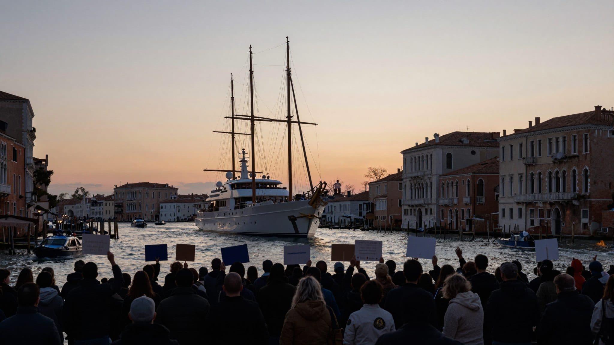 Proteste in Venedig gegen US-Botschafter Fertitta und seine Luxusjacht