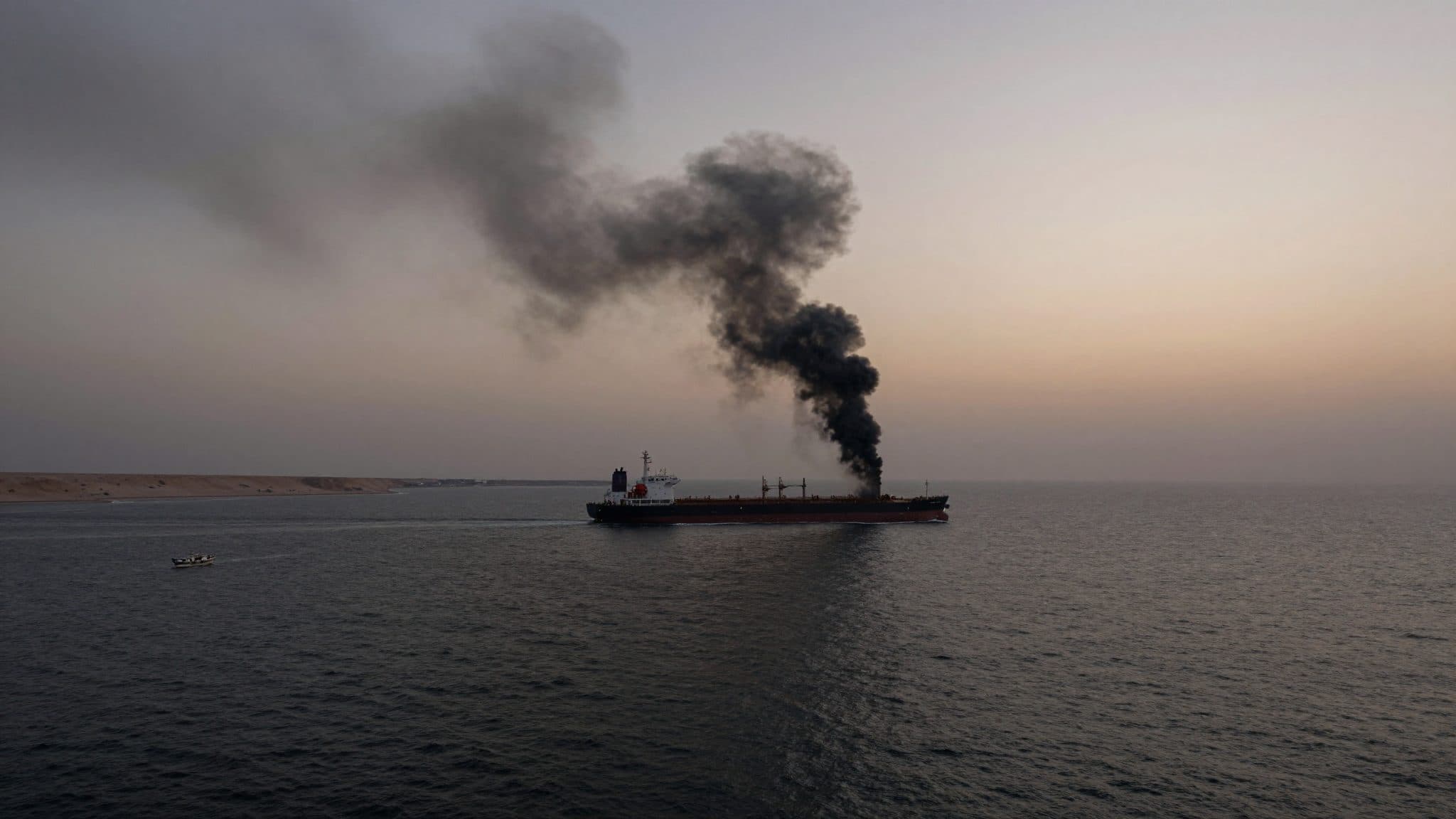 Schiff brennt in der Straße von Hormus – Angriffe auf Iran dauern an