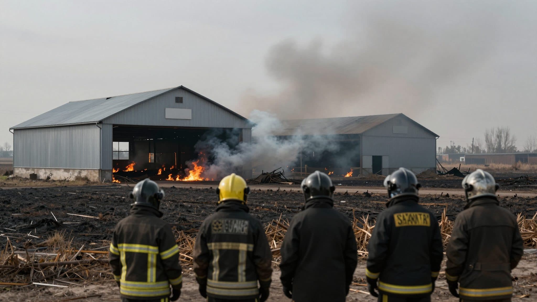 Russischer Drohnenangriff auf Agrarbetrieb in Balaklija löst Brand aus