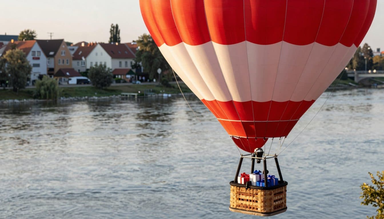 Ballon, Bubble-Skirts und ein Charity-Flug über die Donau
