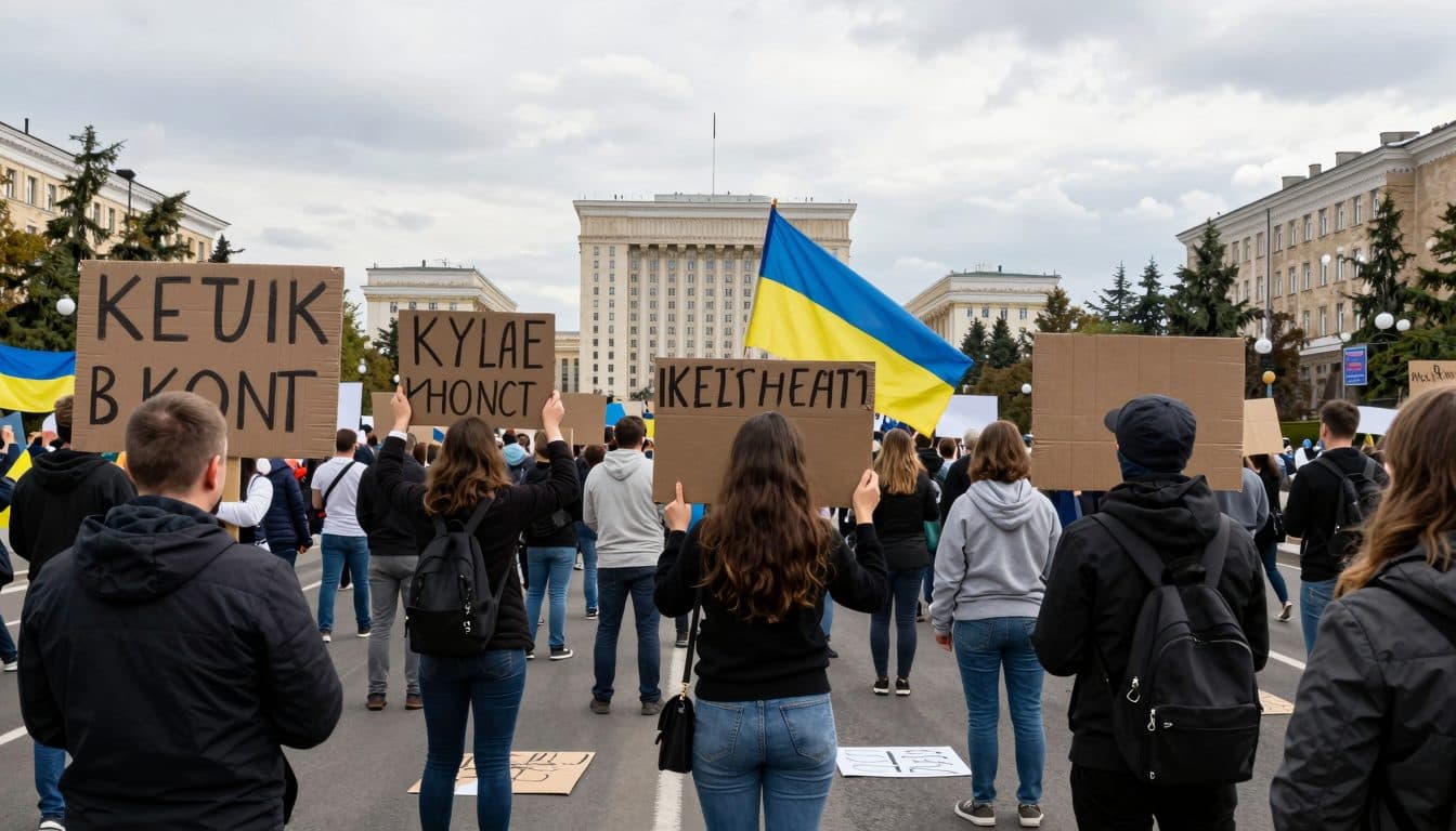 Selenski unter Druck: Fünfter Protesttag in der Ukraine erzwingt Entscheidung über Armeespitze