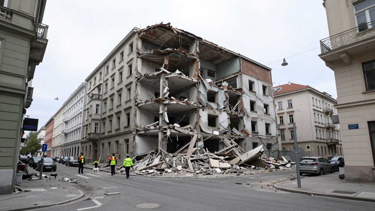 Hauseinsturz Wien Färbergasse: Frau tot geborgen