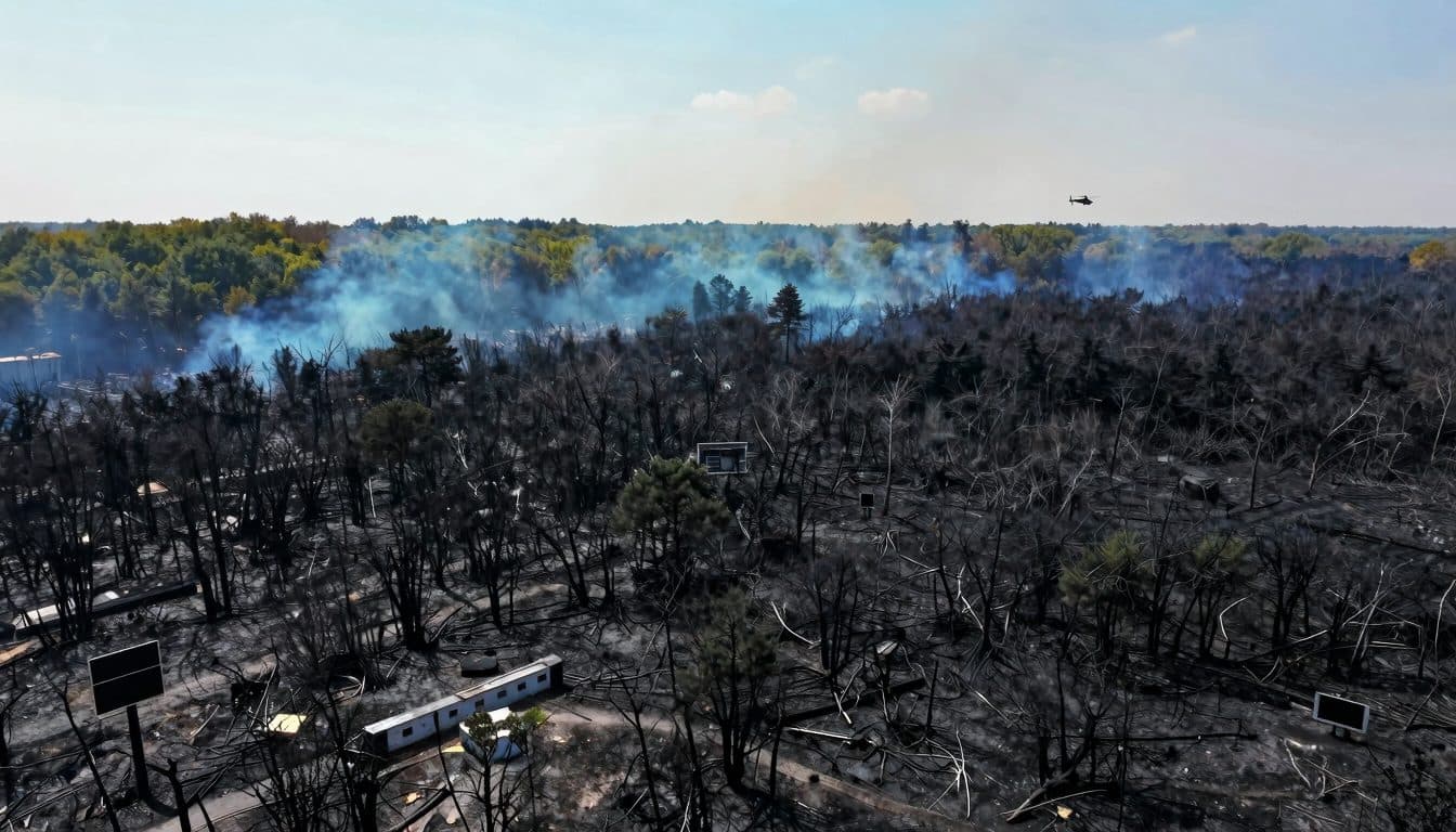 Zwei Festnahmen nach Waldbrand bei Fontainebleau – 1.300 Hektar verbrannt