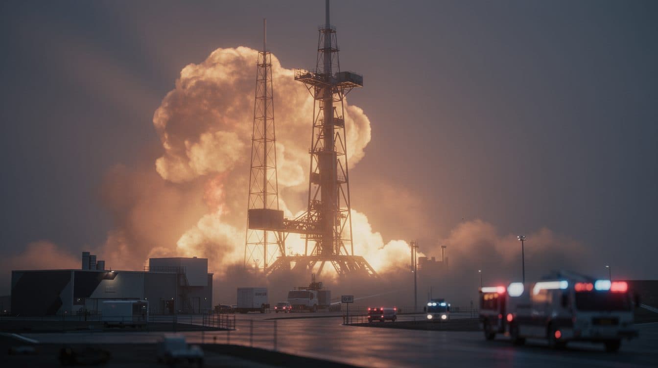 Blue-Origin-Rakete explodiert bei Test auf Startrampe