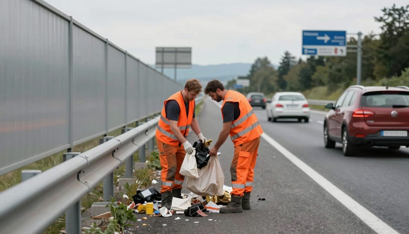 Rund 8.900 Tonnen Müll auf Österreichs Autobahnen eingesammelt