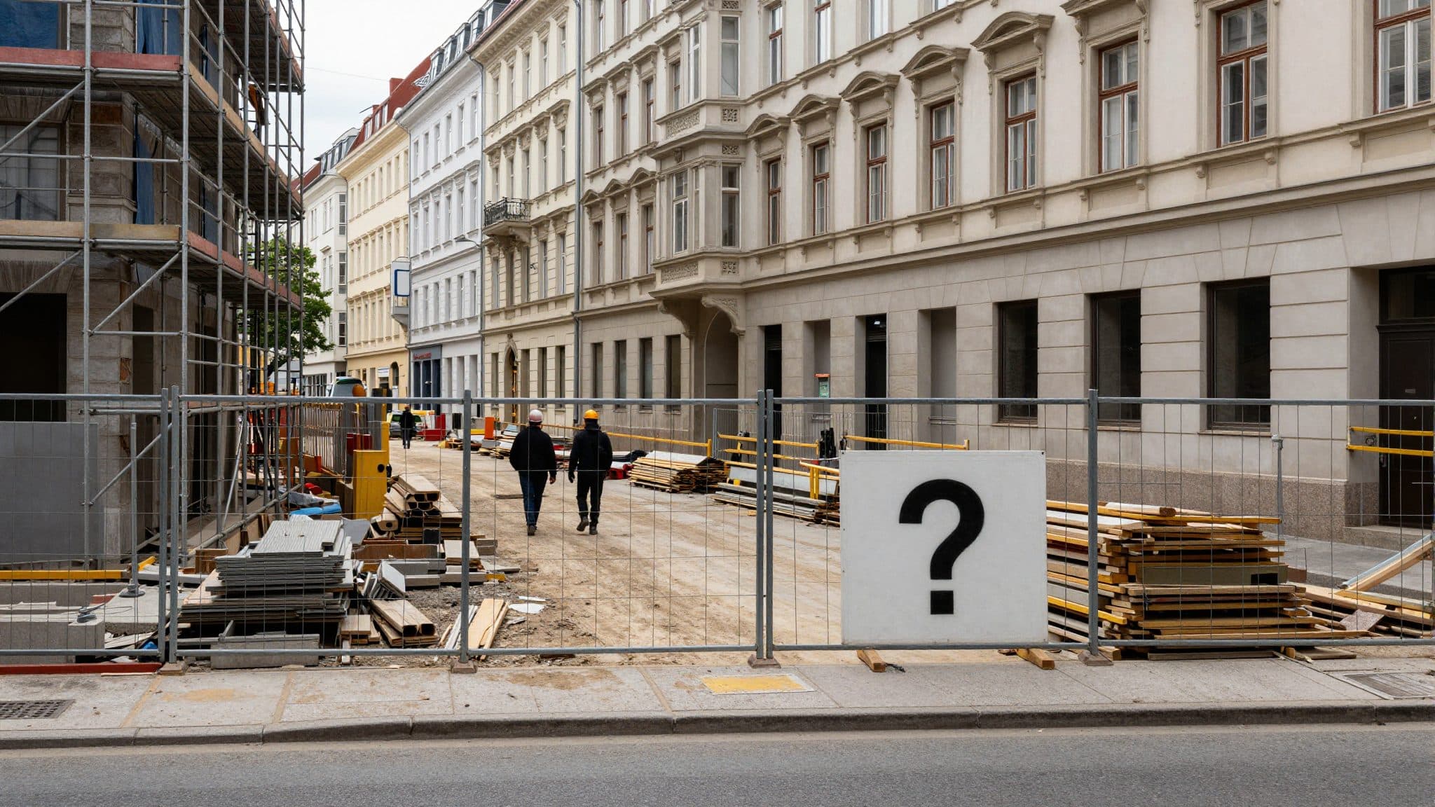 Wiener Wissenschaftsort Q. nimmt Gestalt an: Baustelle zwischen Wollzeile und Bäckerstraße in Betrieb