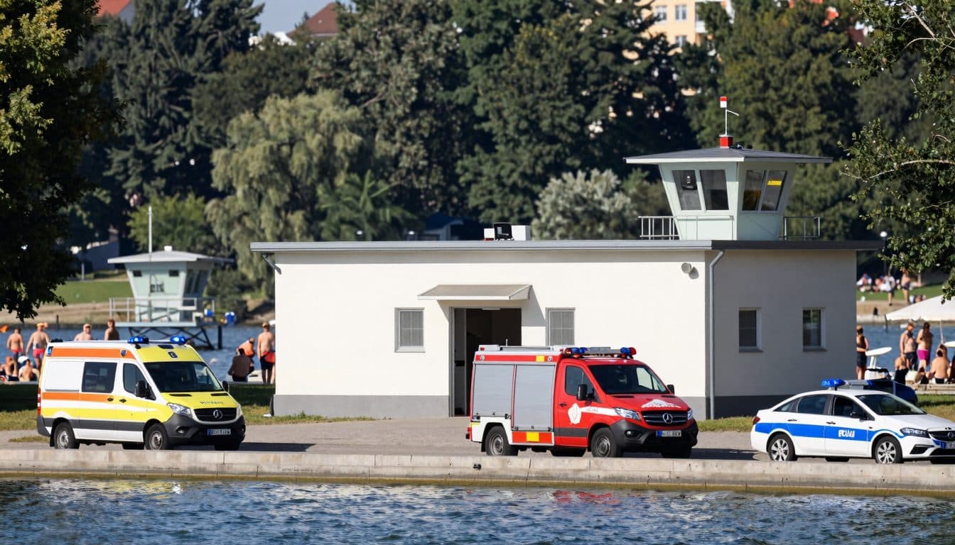 Badeunfall im Wiener Gänsehäufel: 59-Jähriger wird reanimert und ins Spital gebracht