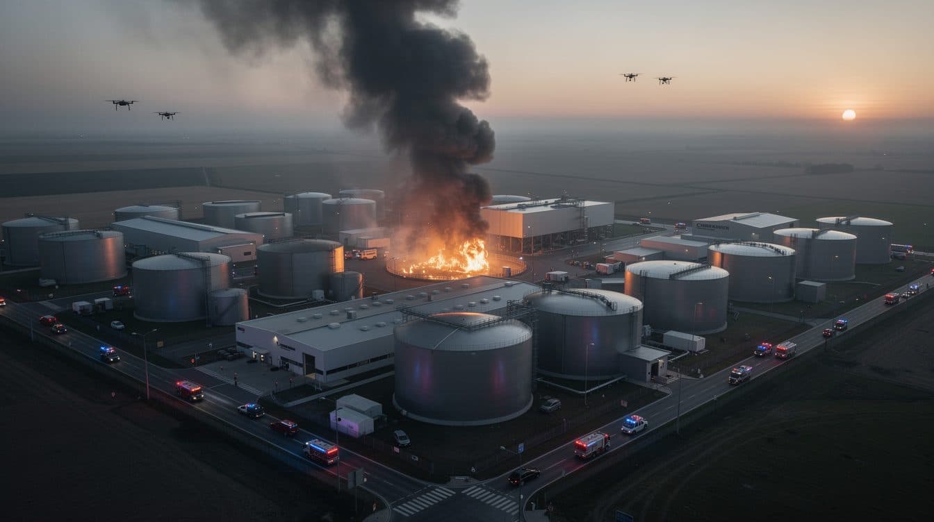 Ukrainische Drohnenangriffe treffen Industrieanlagen in mehreren russischen Regionen