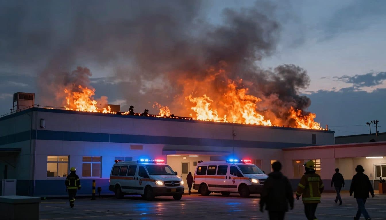 Dachstuhlbrand in Krankenhaus bei Ludwigslust: Zwei Tote und mindestens 34 Verletzte
