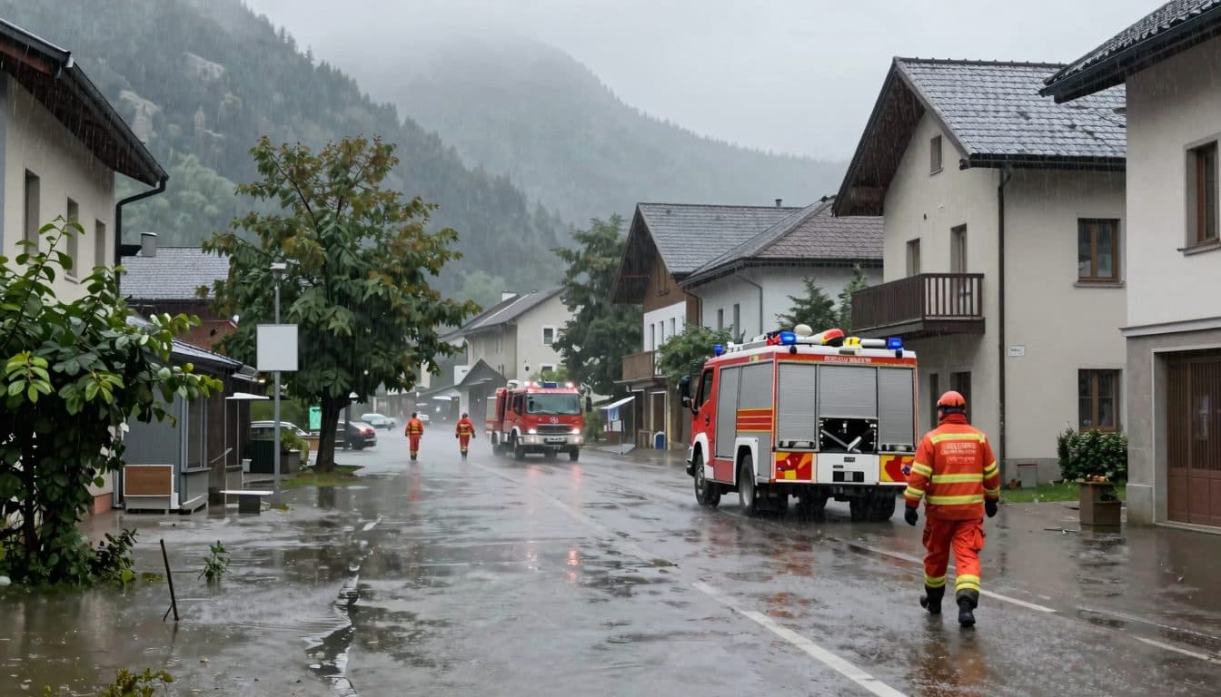 Unwetter hält Feuerwehren in mehreren Bundesländern in Atem