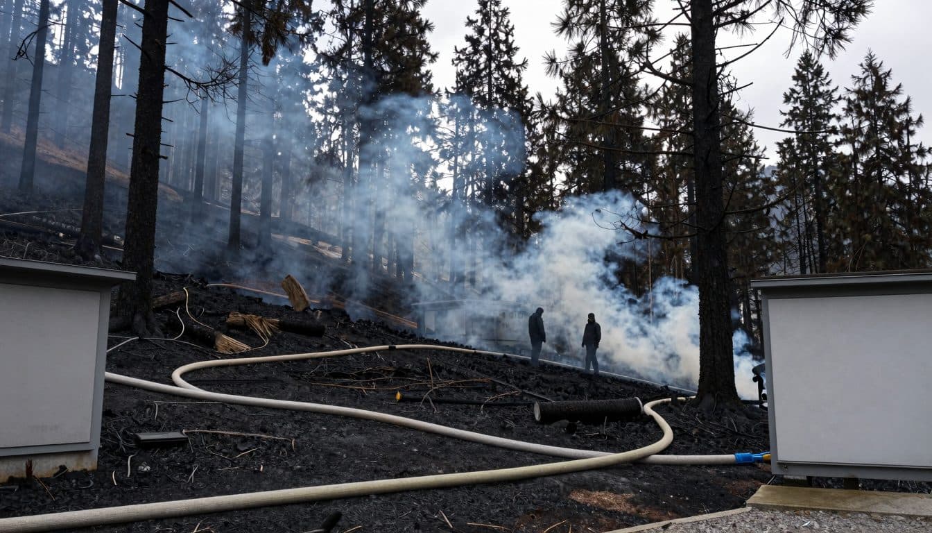 Kampf gegen Glutnester nach Waldbrand in Wildermieming dauert an