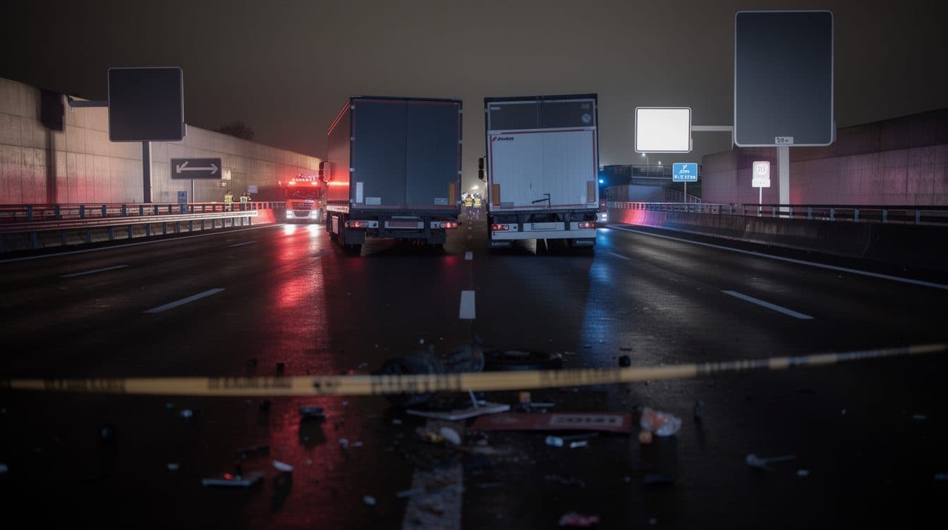 Tödlicher Auffahrunfall auf der A4 bei Köln-Klettenberg